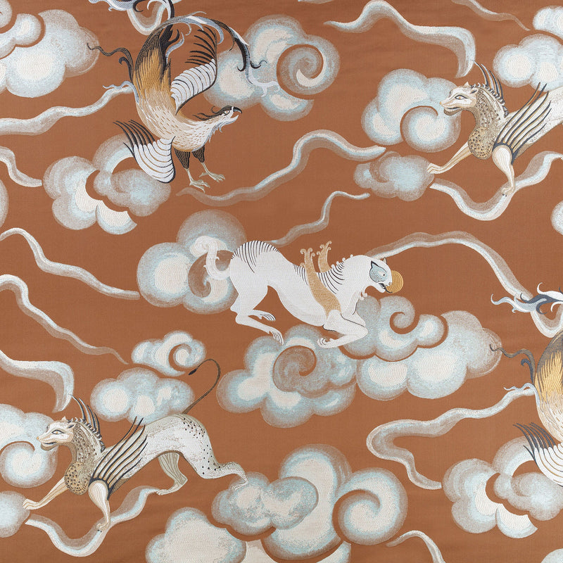 9162/02 Chimera Copper Istoria Fabric by Black Edition