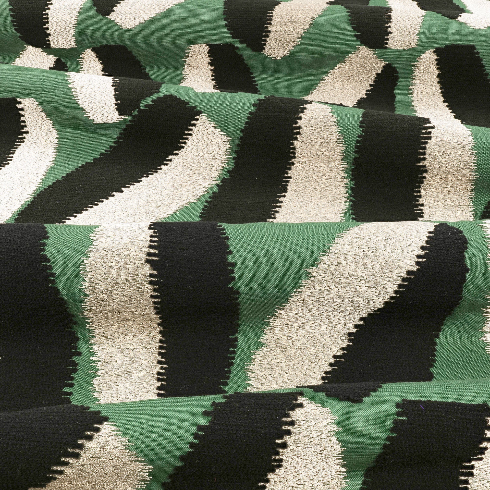 9164/01 Timor Malachite Istoria Fabric by Black Edition
