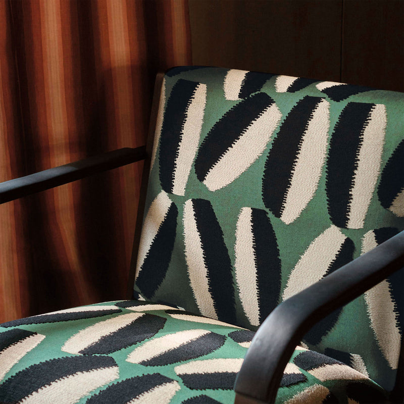 9164/01 Timor Malachite Istoria Fabric by Black Edition