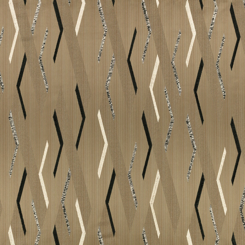 9165/02 Zaida Old Gold Istoria Fabric by Black Edition