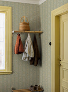 9165 Hufvudsta Gård Warm Green Flowers Wallpaper by Boråstapeter - Roomshot