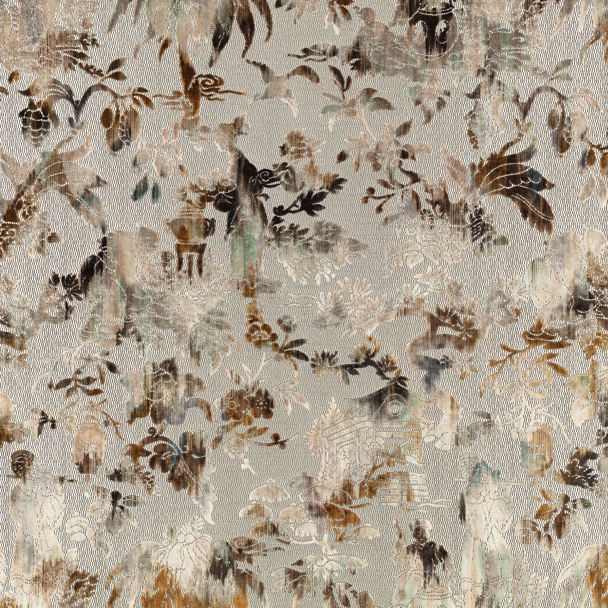 9166/01 Isenzo Oxide Istoria Fabric by Black Edition