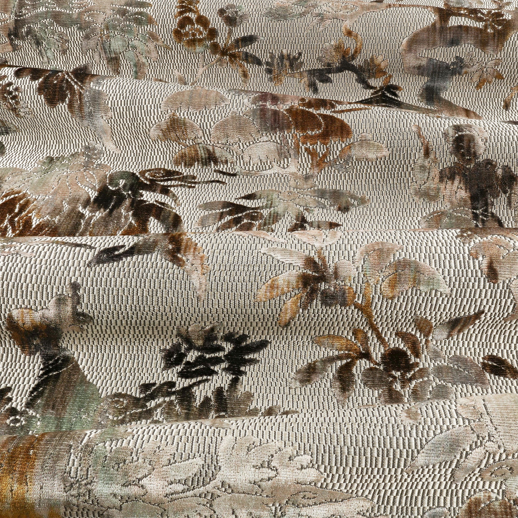 9164/01 Timor Malachite Istoria Fabric by Black Edition