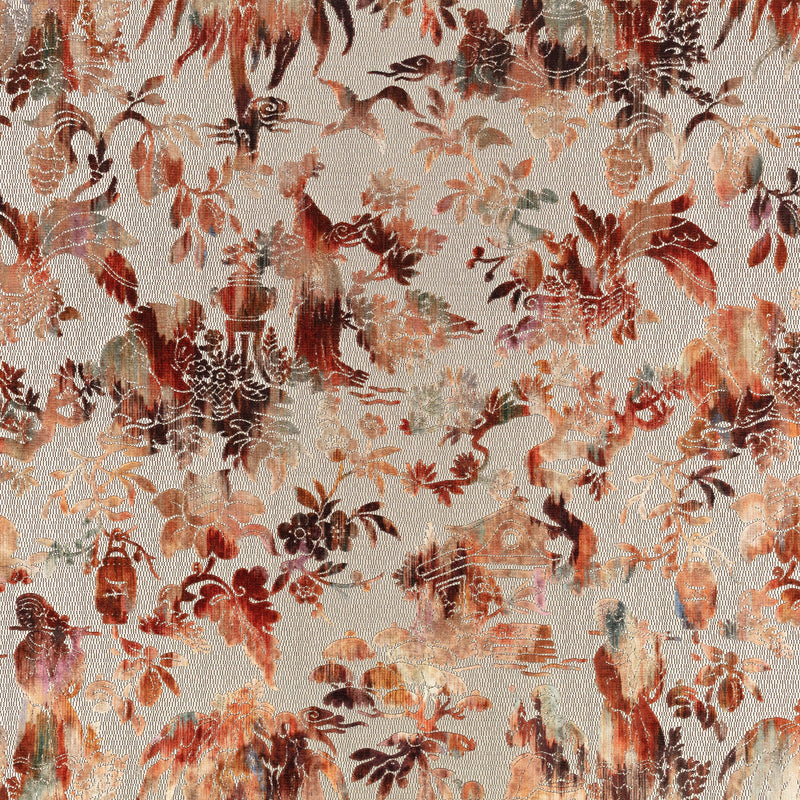 9166/02 Isenzo Cayenne Istoria Fabric by Black Edition