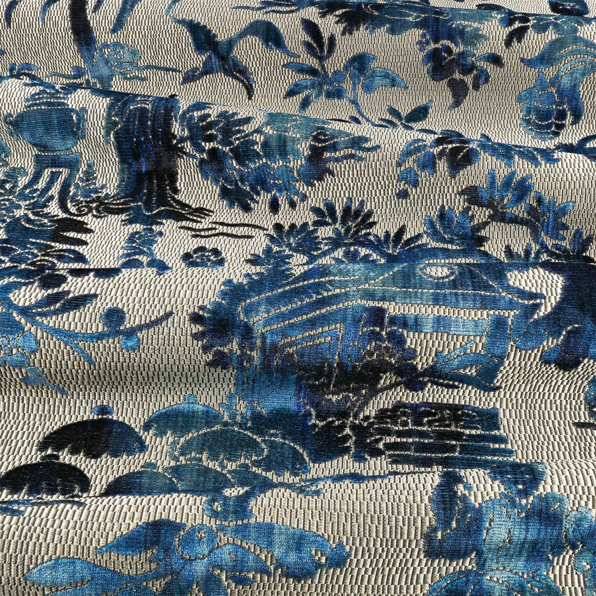9164/01 Timor Malachite Istoria Fabric by Black Edition