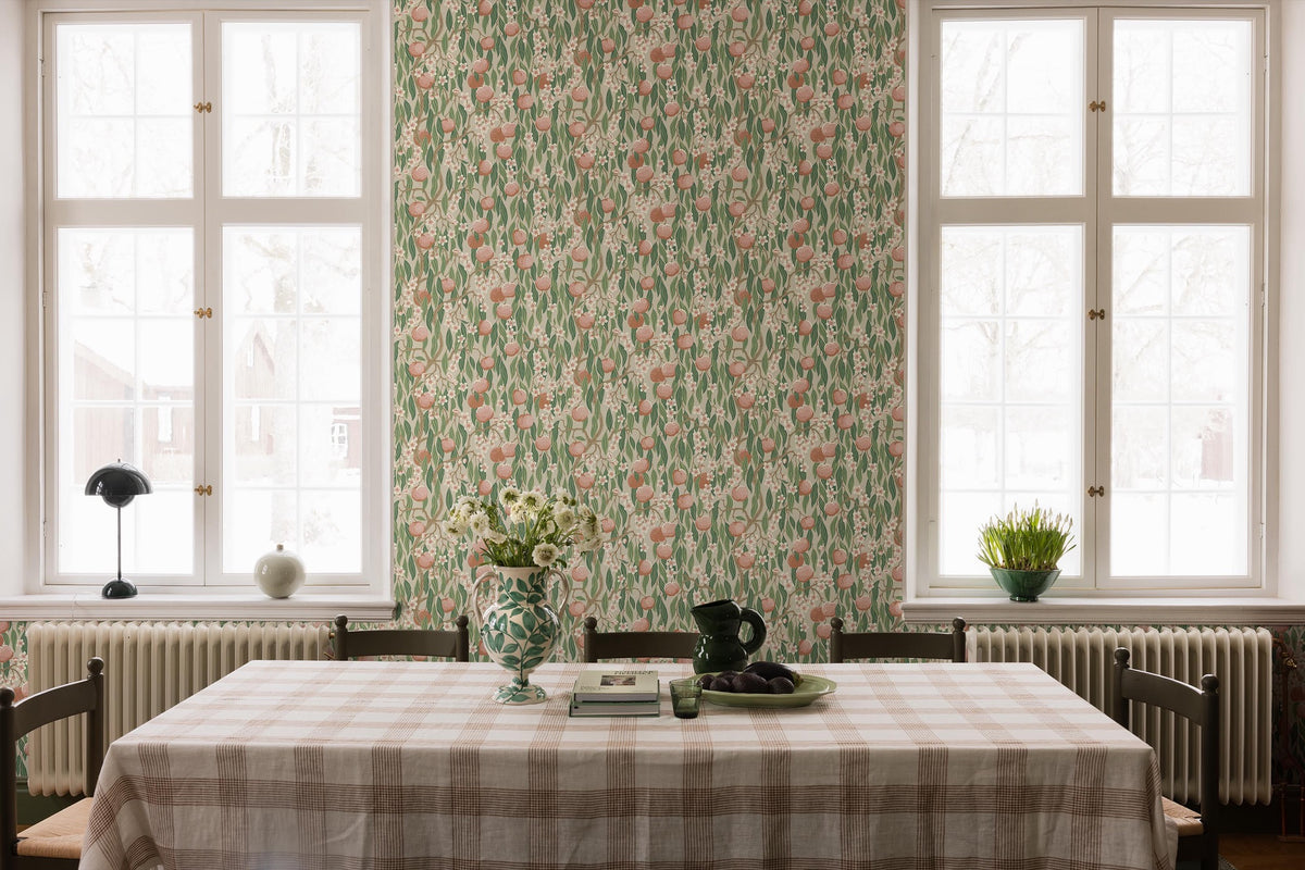 9168 Persikoträd Apricot Flowers Wallpaper by Boråstapeter - Roomshot
