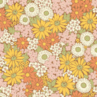 9169 Flower Power Yellow Orange Pink Flowers Wallpaper by Boråstapeter - Flat