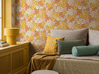 9169 Flower Power Yellow Orange Pink Flowers Wallpaper by Boråstapeter - Roomshot
