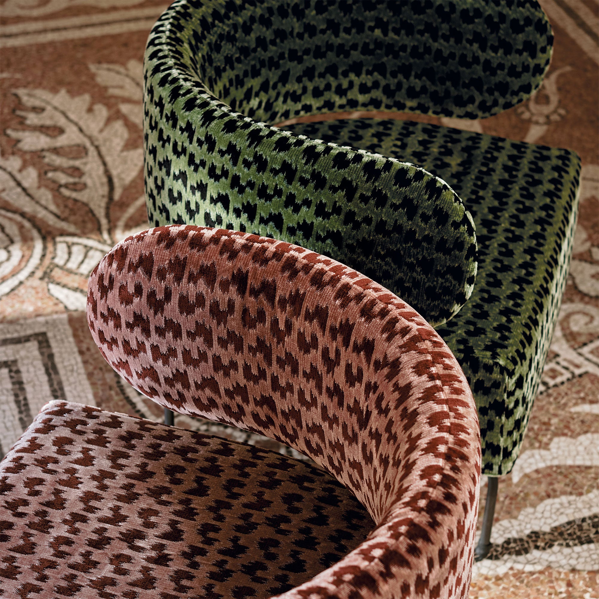 9178/03 Koba Malachite Istoria Weaves Fabric by Black Edition