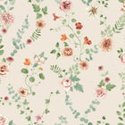 9181 Bouquet Flowers Pink Orange Flowers Wallpaper by Boråstapeter - Flat