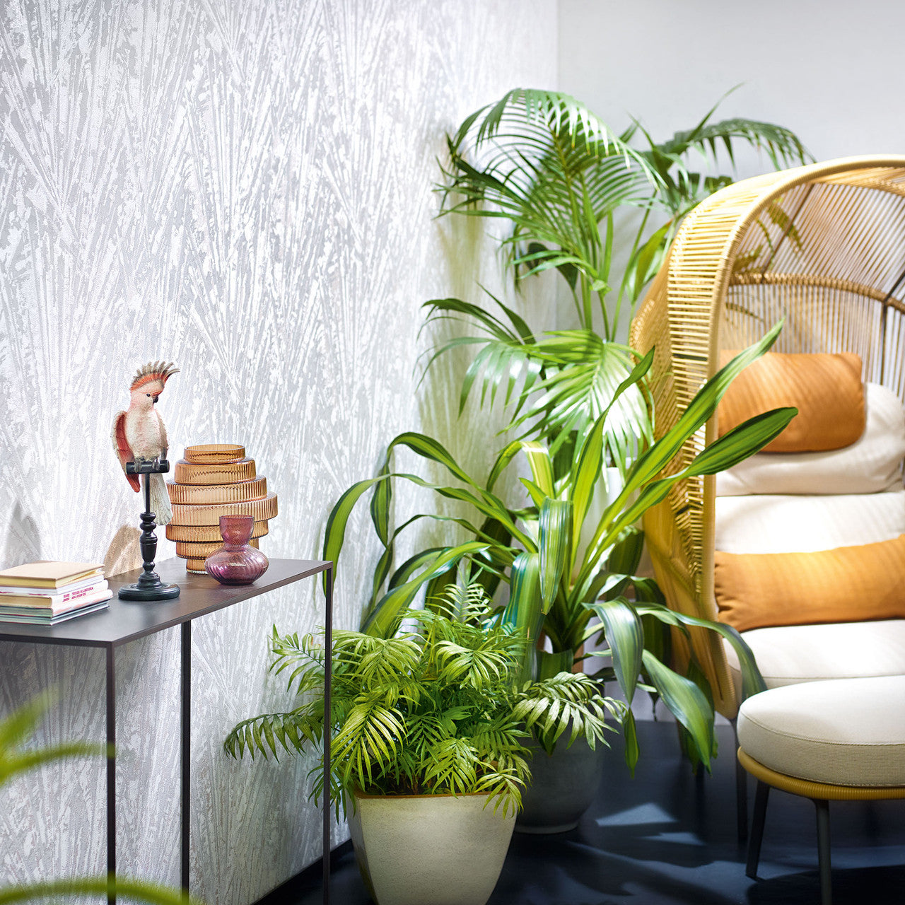 91935 Fan Palm Energy Wallpaper By Galerie