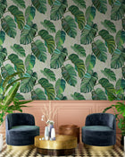 9200001 Carioca Green Wander Wallpaper by Coordonné