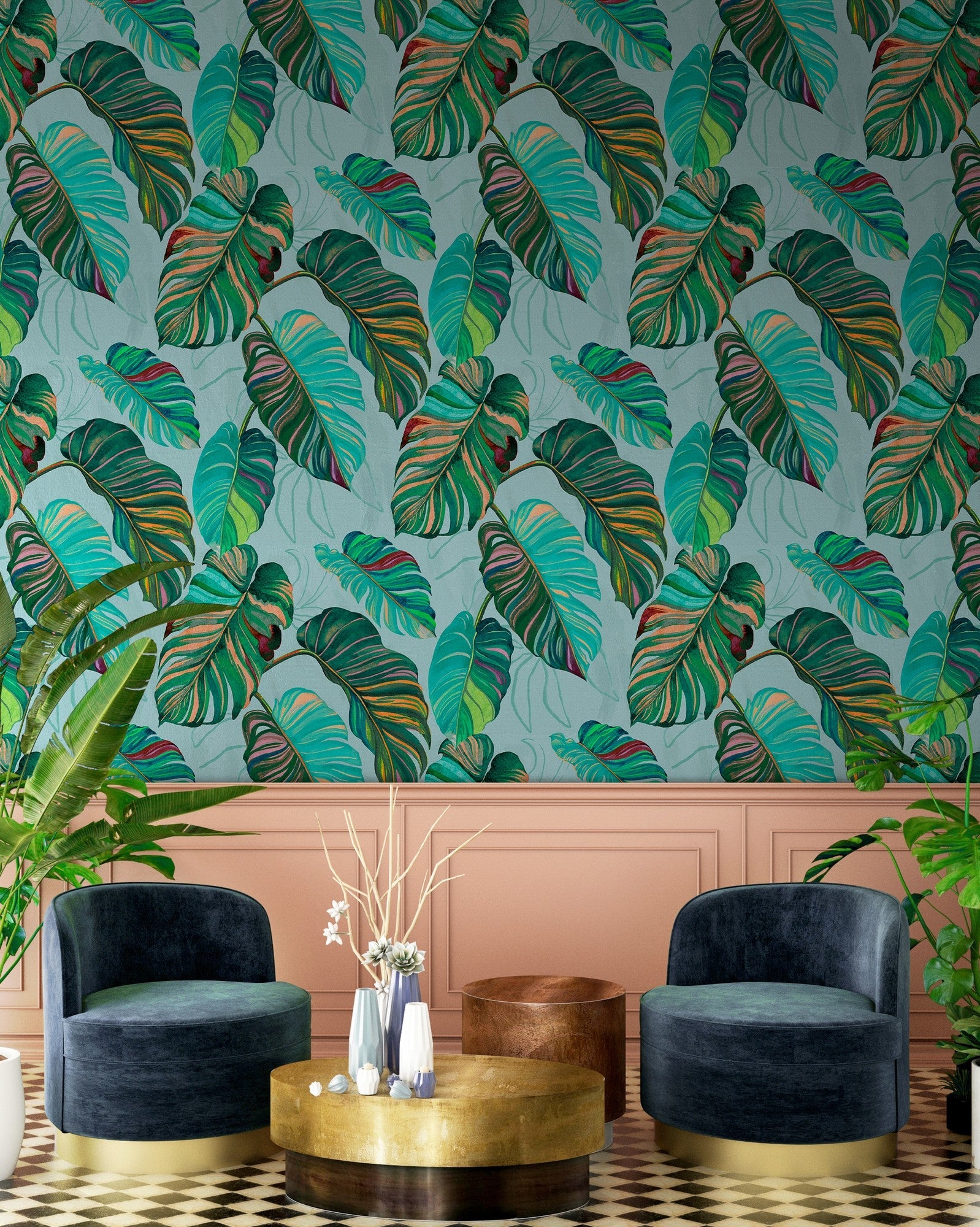 9200002 Carioca Aqua Wander Wallpaper by Coordonné