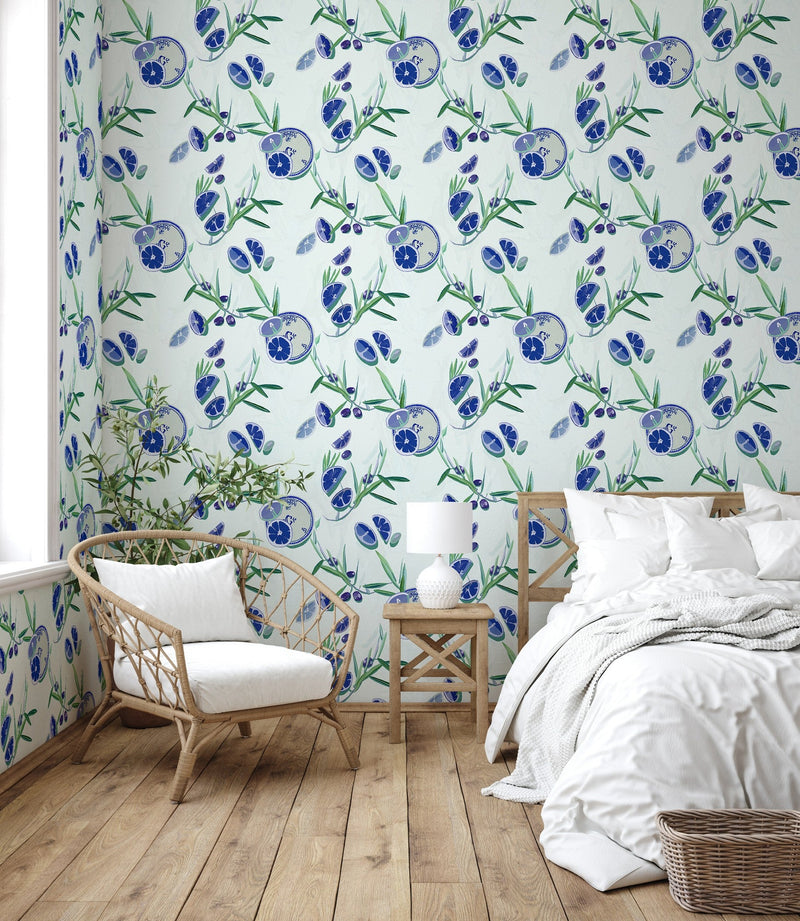 9200022 Bodegón Blue Wander Wallpaper by Coordonné