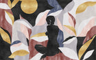 9200030 Bahir Dar Gold Wander Mural by Coordonné