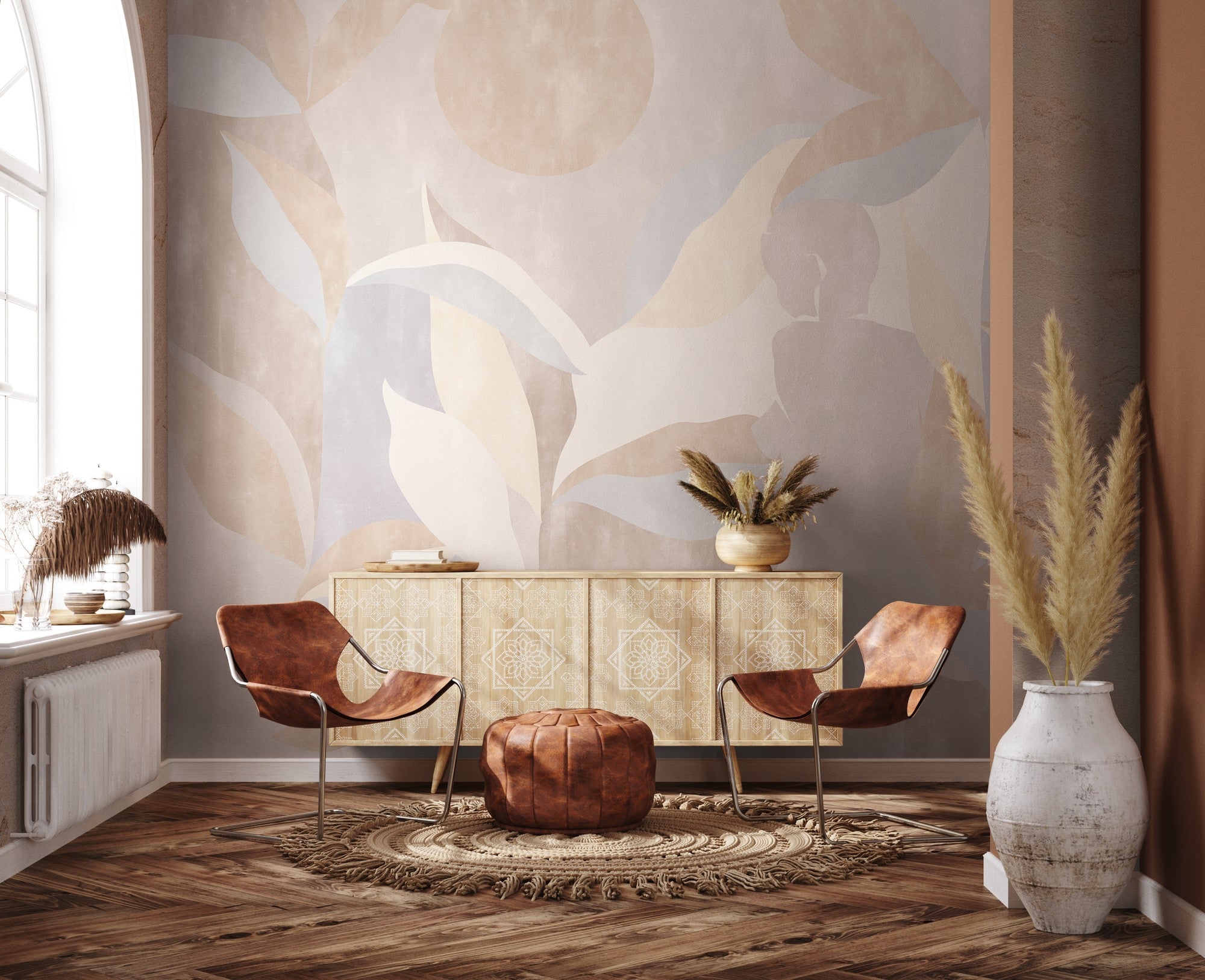 9200032 Bahir Dar Beige Wander Mural by Coordonné
