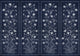 Daffodil Navy Wander Mural by Coordonné