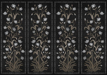 9200043 Daffodil Black Wander Mural by Coordonné