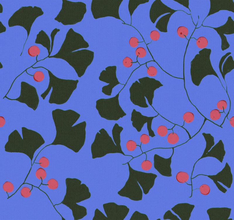 9200050 Furoshiki Indigo Wander Wallpaper by Coordonné