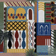 Majorelle Mustard Wander Wallpaper by Coordonné