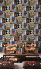 9200060 Majorelle Mustard Wander Wallpaper by Coordonné