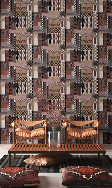 9200061 Majorelle Terracota Wander Wallpaper by Coordonné
