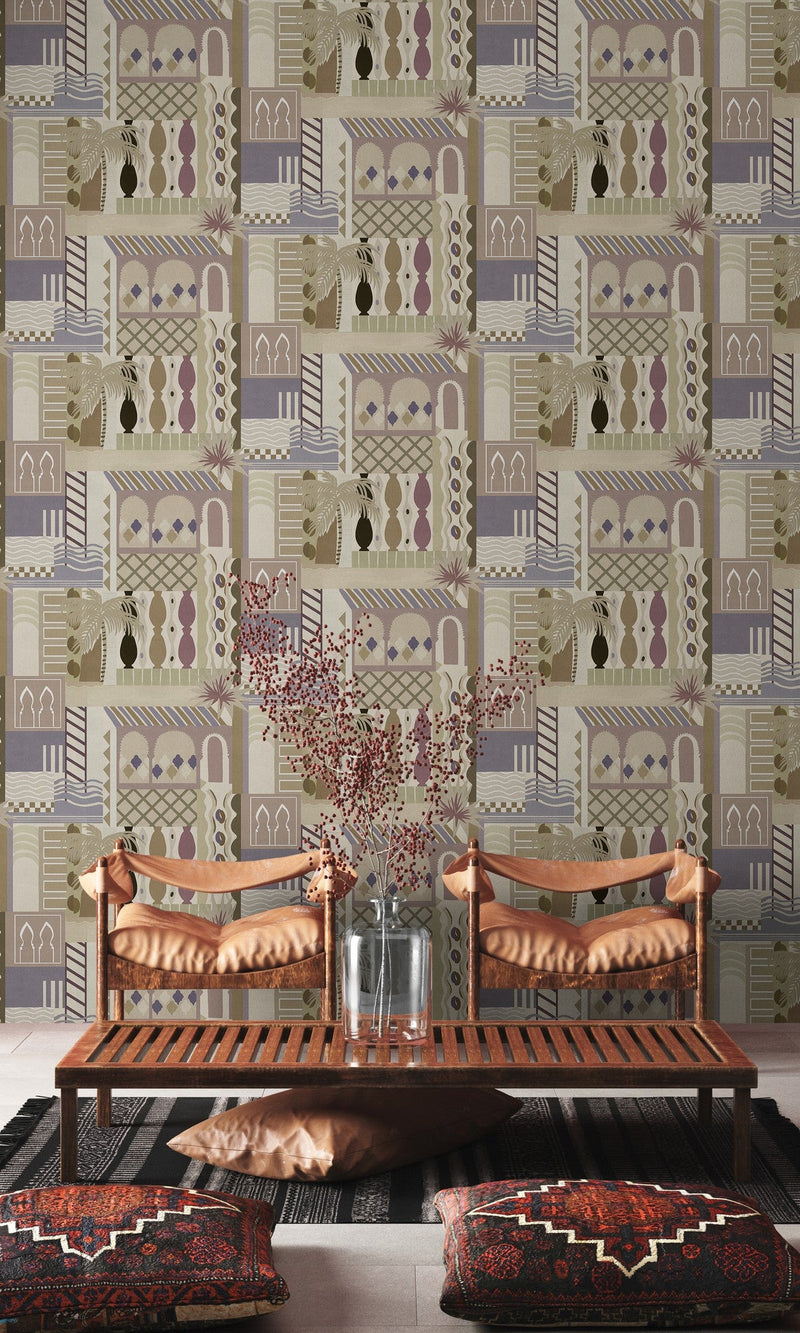 9200062 Majorelle Sand Wander Wallpaper by Coordonné