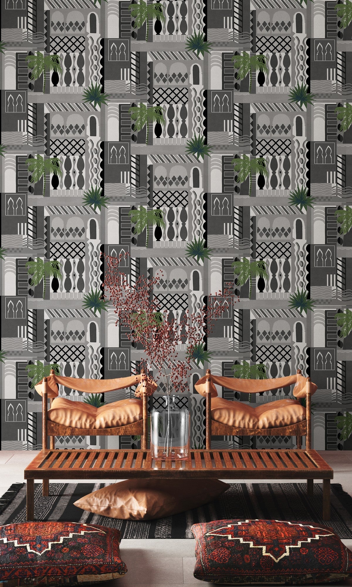 9200063 Majorelle Off Wander Wallpaper by Coordonné