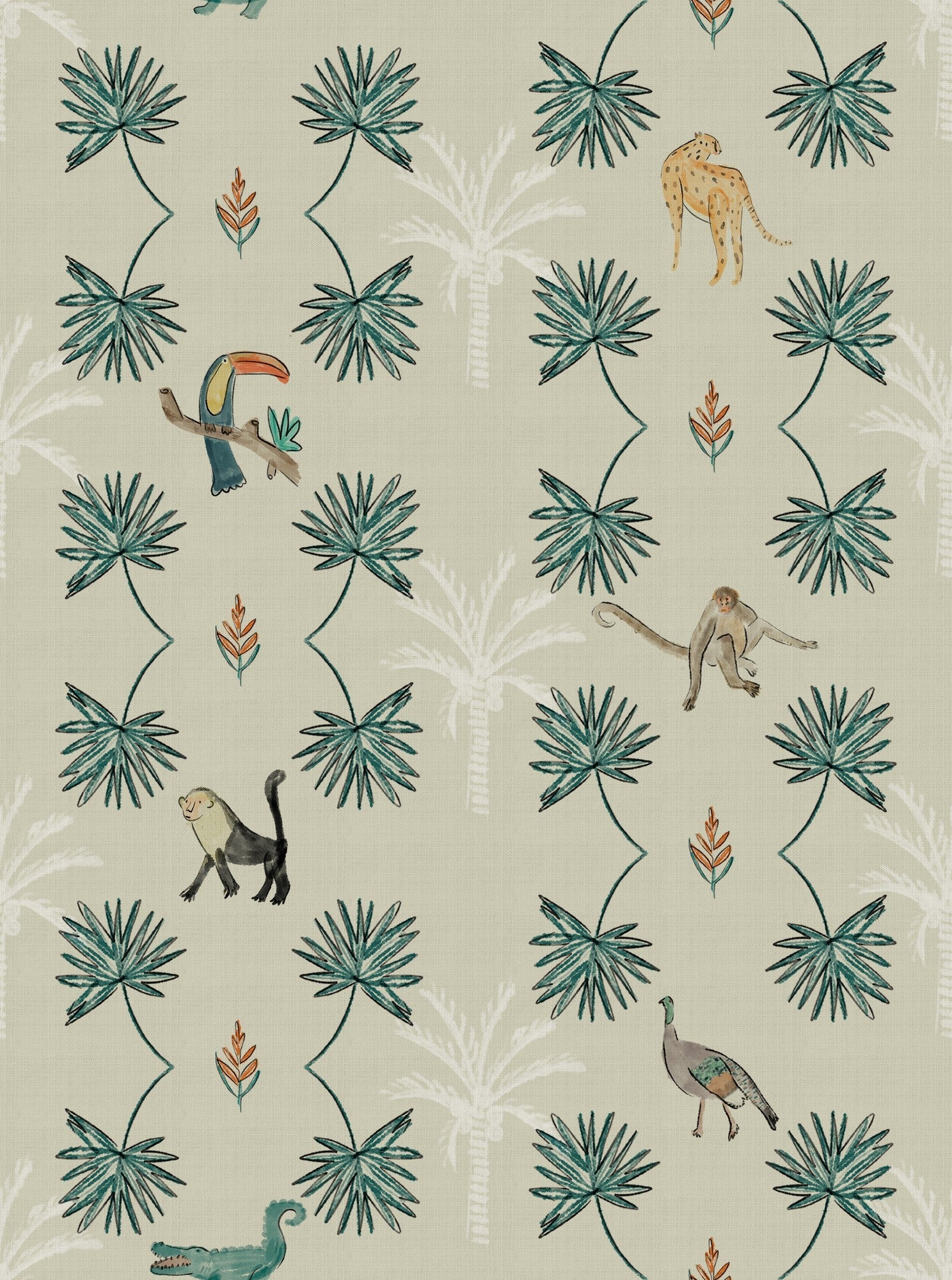 9200070 Monteverde Safari Wander Wallpaper by Coordonné