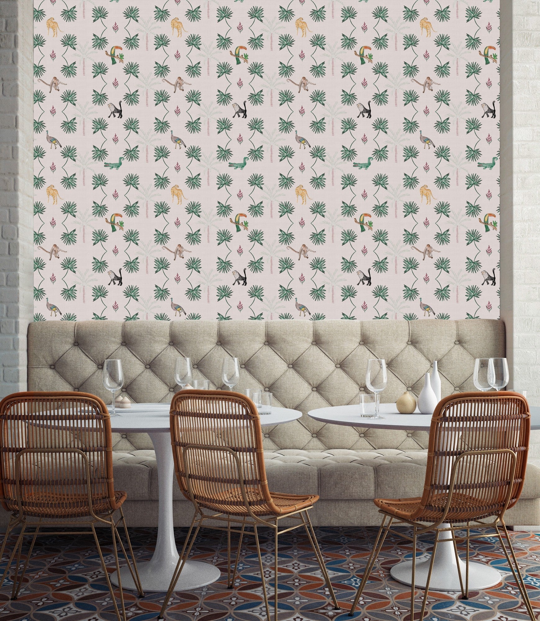 9200072 Monteverde Pink Wander Wallpaper by Coordonné