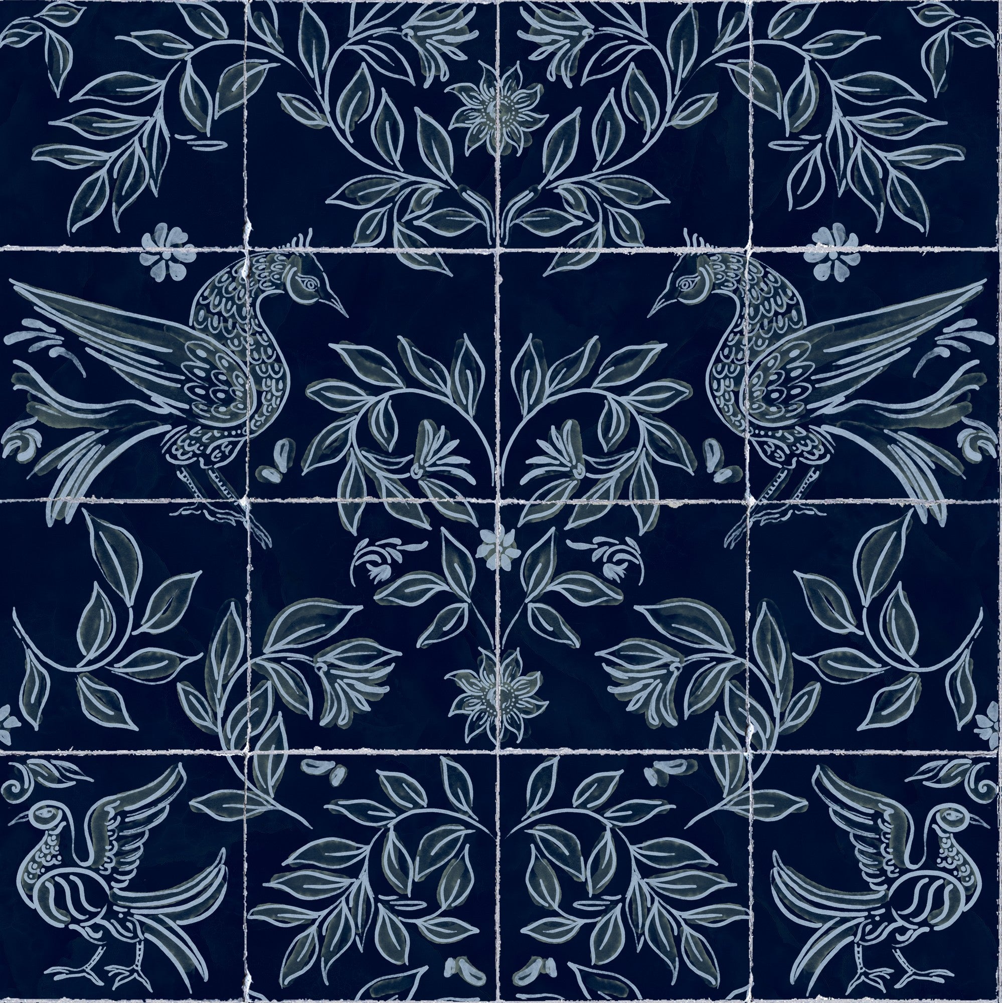 9200082 Cerâmica Navy Wander Wallpaper by Coordonné