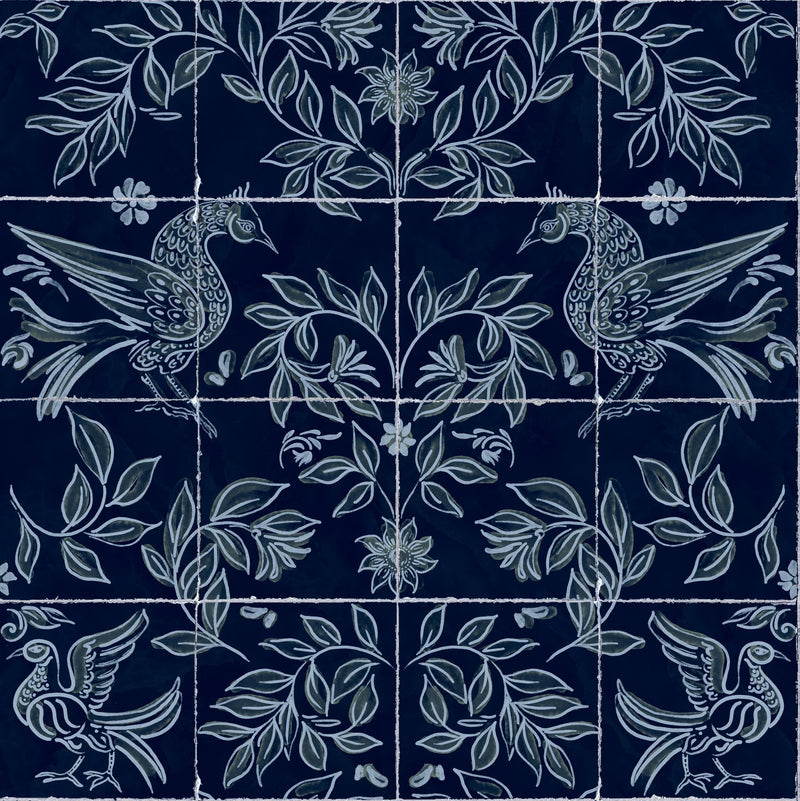 9200082 Cerâmica Navy Wander Wallpaper by Coordonné
