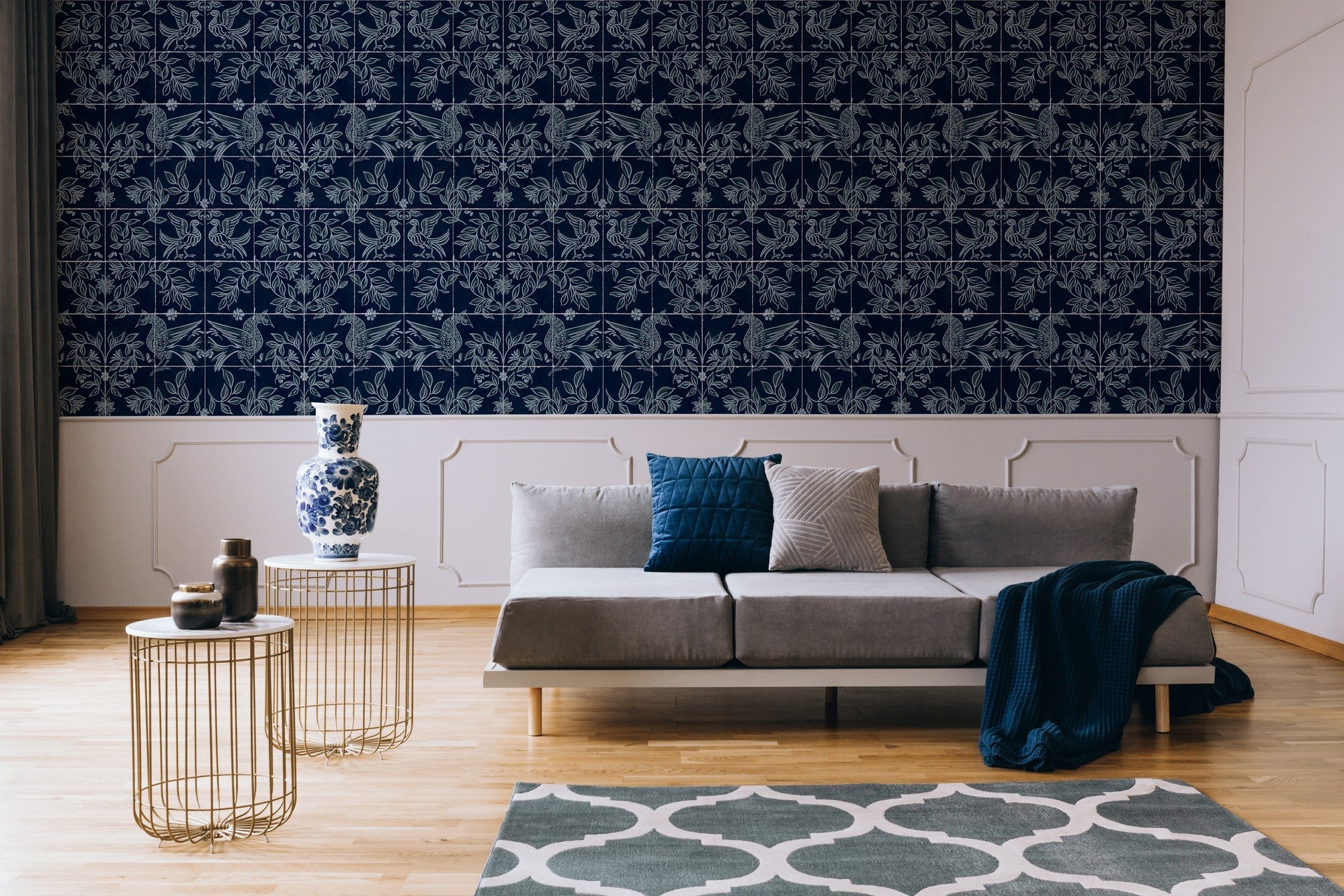 9200082 Cerâmica Navy Wander Wallpaper by Coordonné