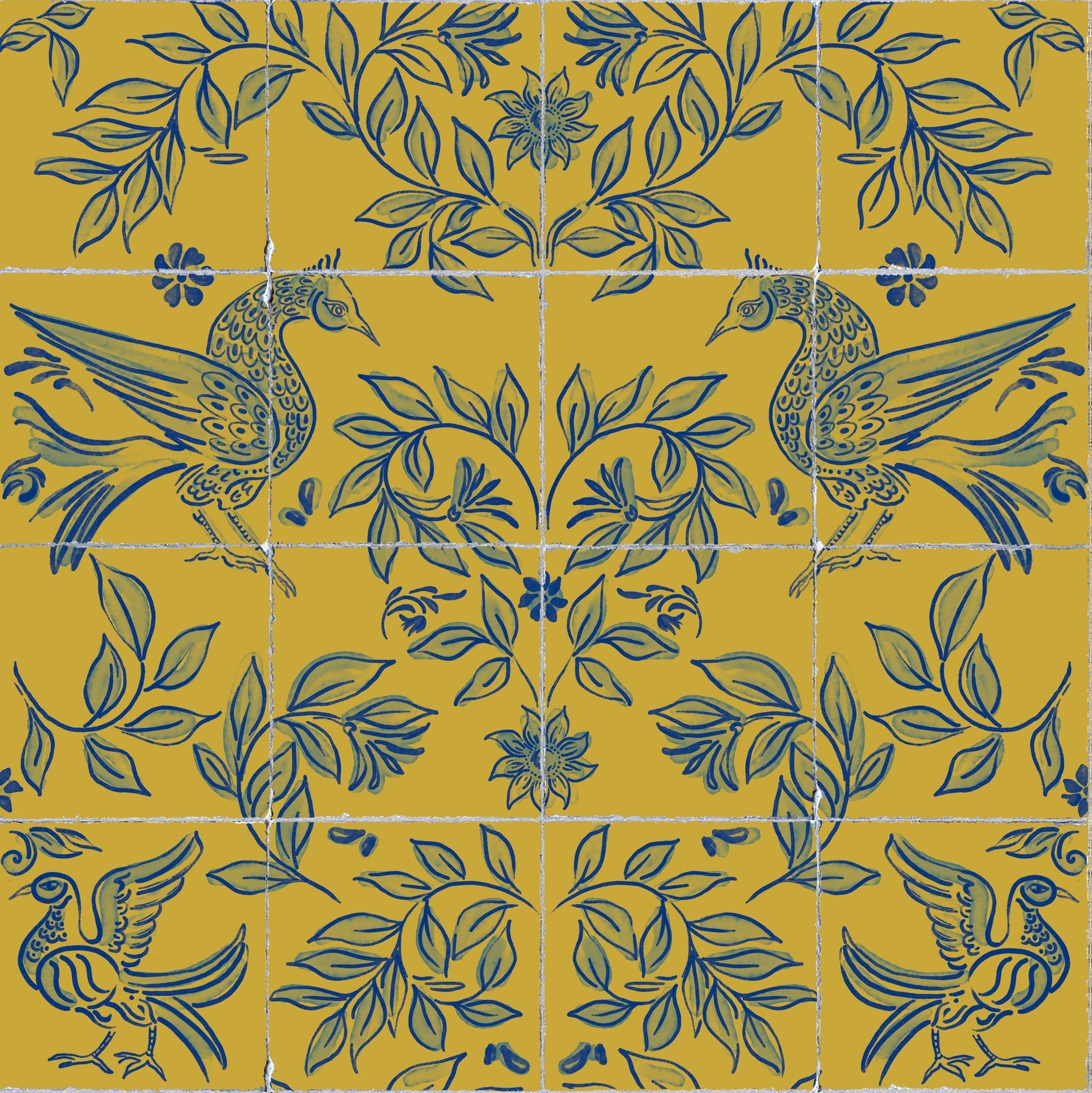 9200083 Cerâmica Mustard Wander Wallpaper by Coordonné