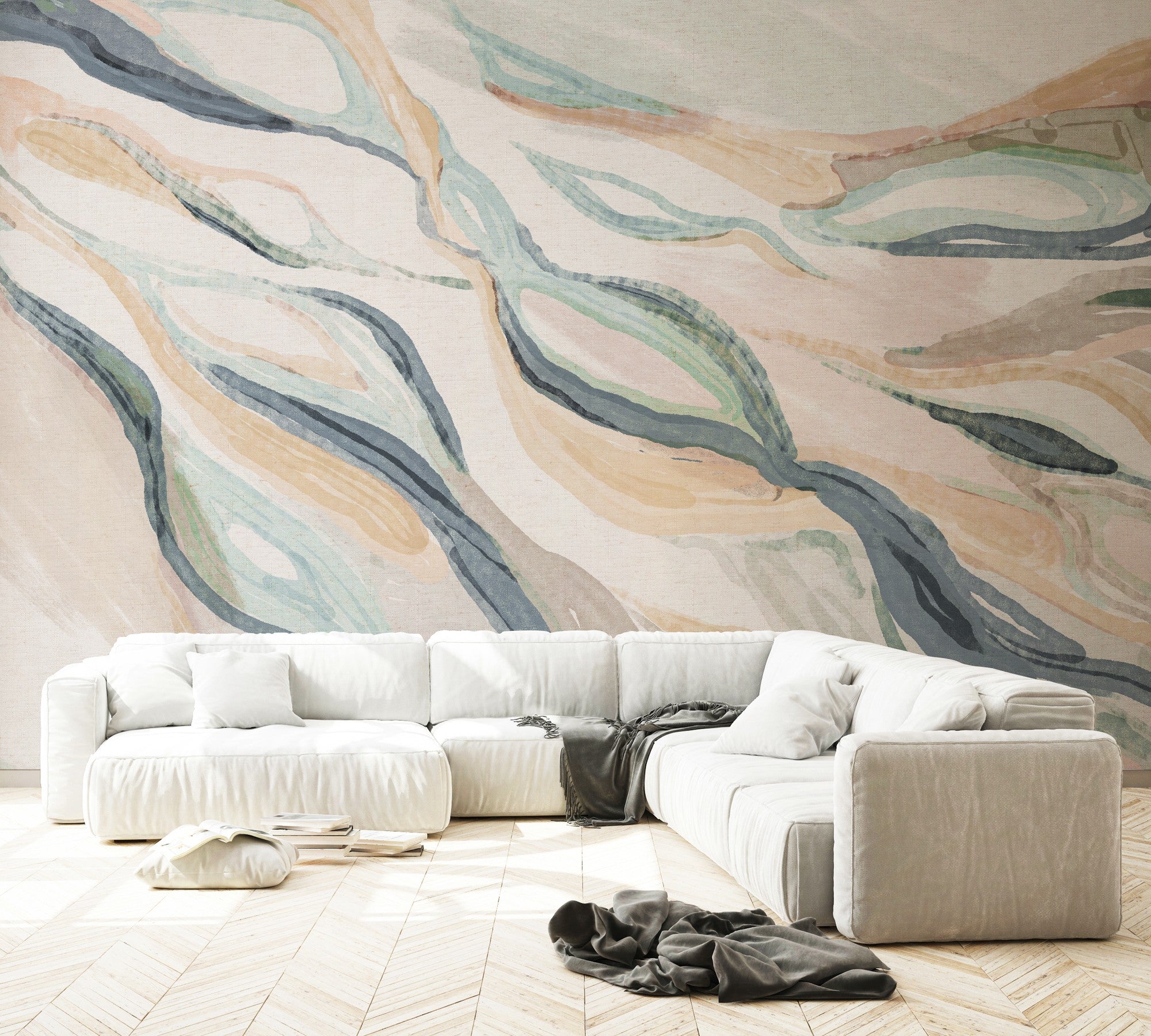 9200202 Hygge Nude Wander Mural by Coordonné