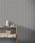 921001 Calico Dot Gunmetal Wallpaper By Arthouse