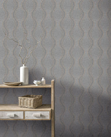 921001 Calico Dot Gunmetal Wallpaper By Arthouse