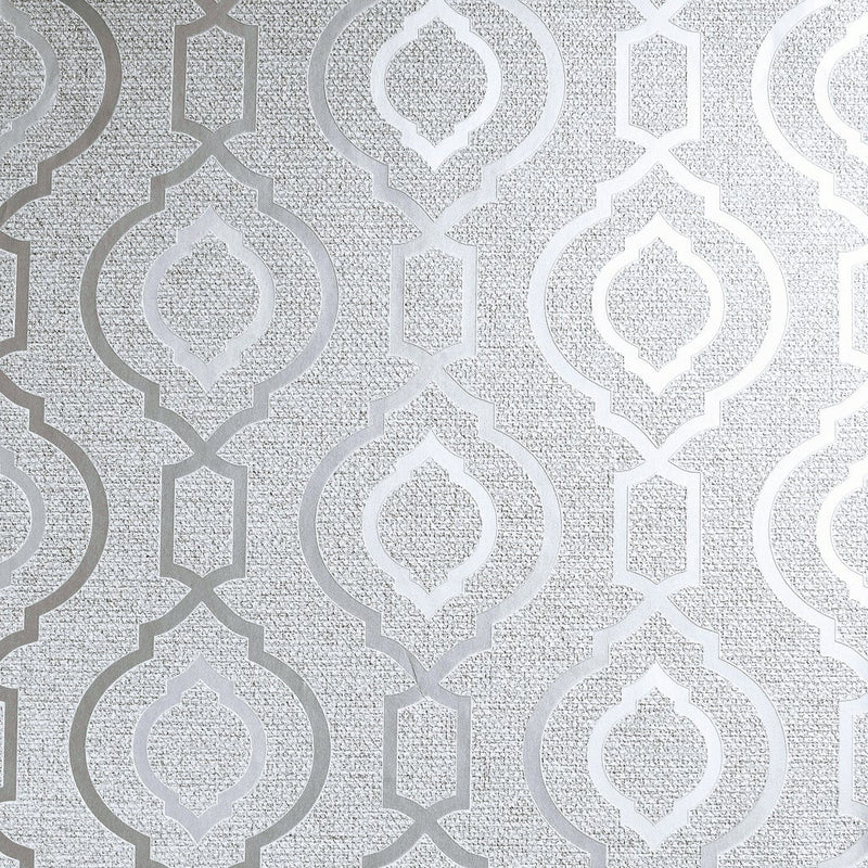 921400 Calico Trellis Grey Wallpaper By Arthouse