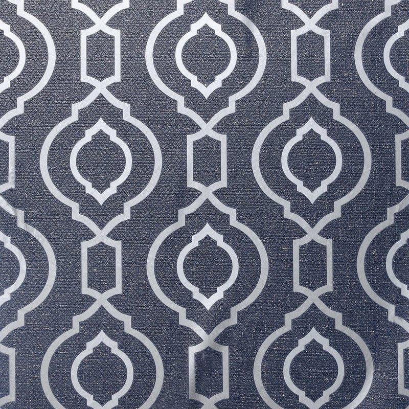 921402 Calico Trellis Navy Wallpaper By Arthouse