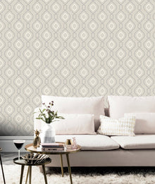 921403 Calico Trellis Neutral Wallpaper By Arthouse