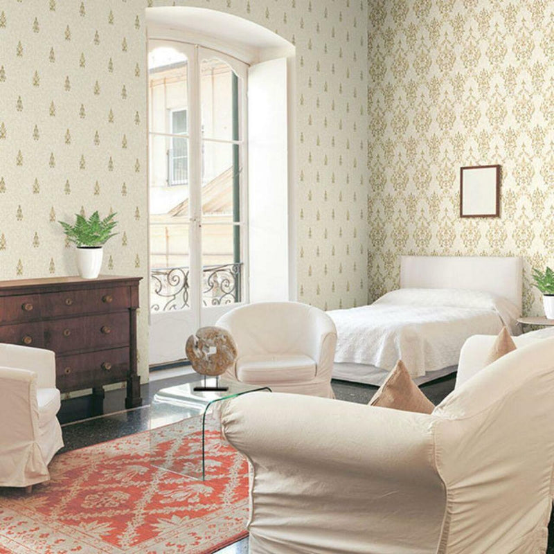 93001 Neapolis 3 Lattice Damask Wallpaper by Galerie