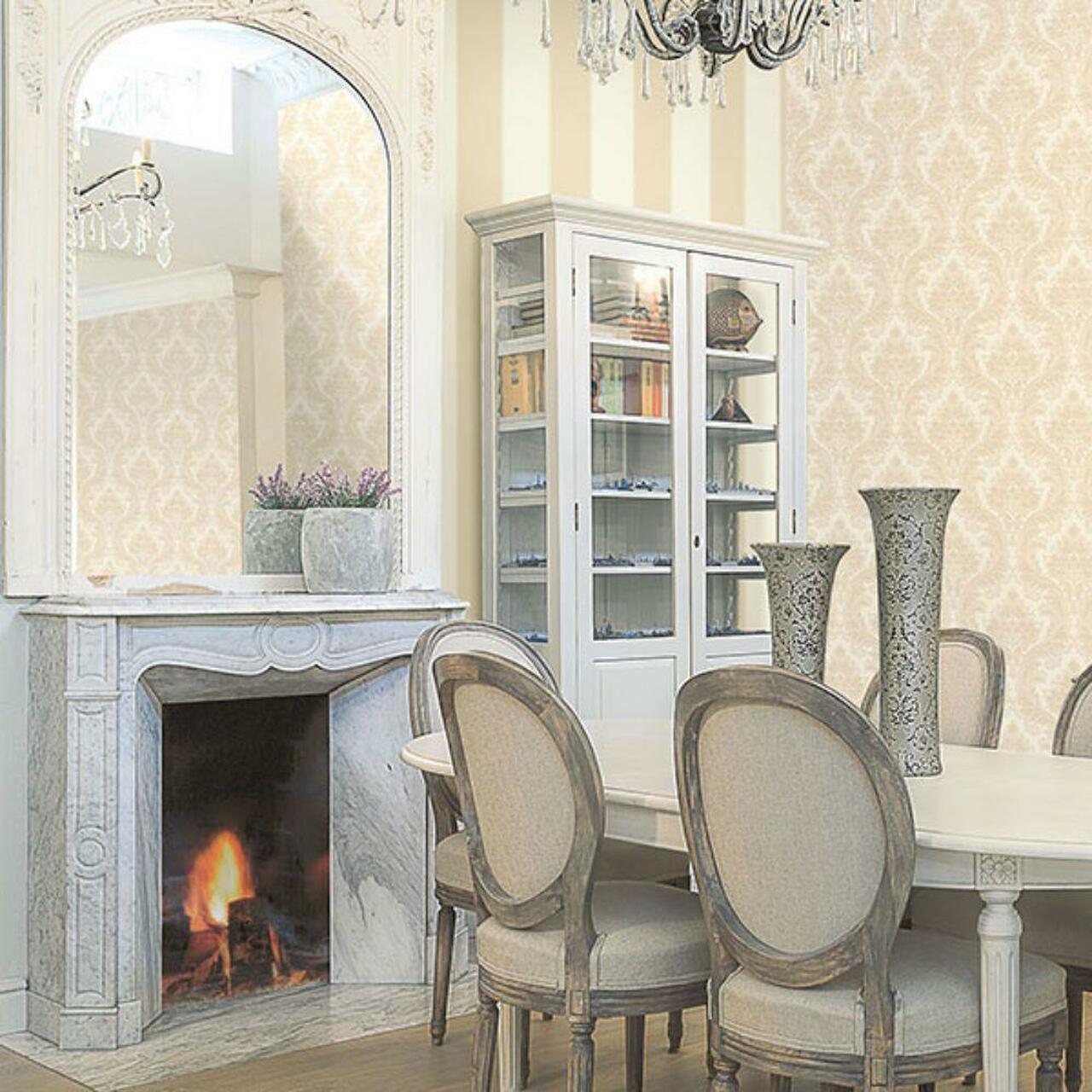 93211 Neapolis 3 Weave Damask Wallpaper by Galerie