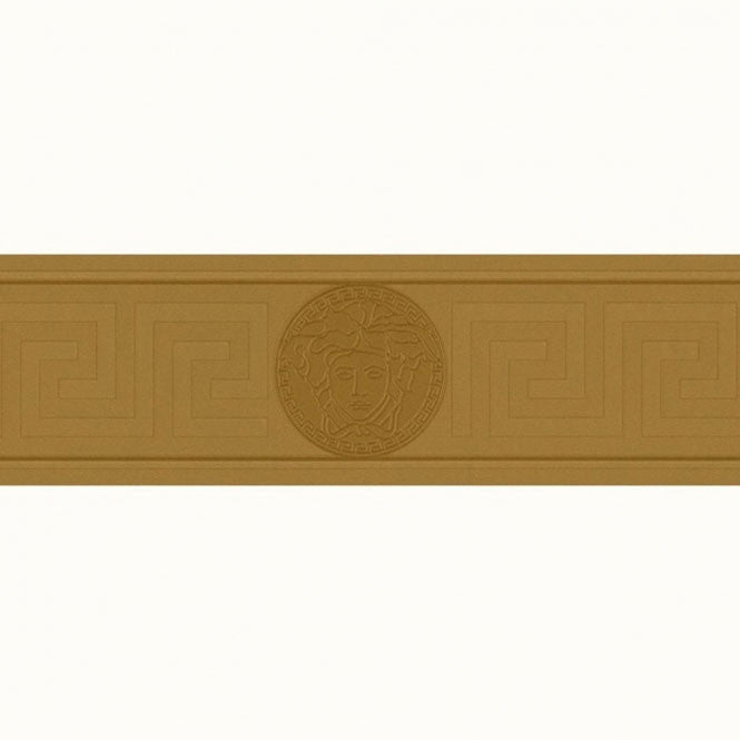 93522-2 Versace 3 Gold Greek Key Wallpaper Border