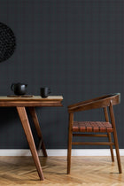 9400101 Check Navy Tartan Wallpaper by Coordonné