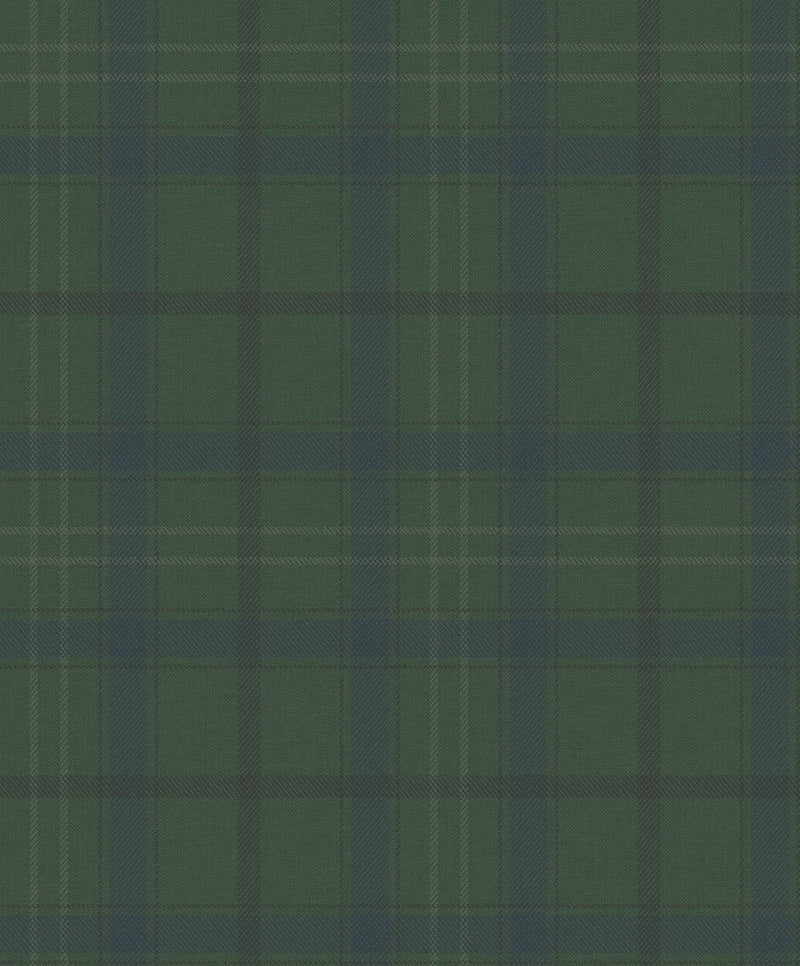 9400102 Check Green Duck Tartan Wallpaper by Coordonné