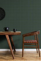 9400102 Check Green Duck Tartan Wallpaper by Coordonné