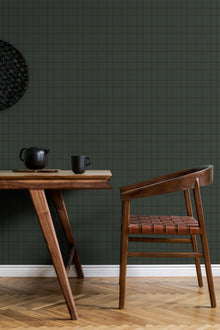 9400103 Check Kahki Tartan Wallpaper by Coordonné