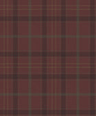 9400105 Check Burgundy Tartan Wallpaper by Coordonné