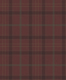 9400105 Check Burgundy Tartan Wallpaper by Coordonné