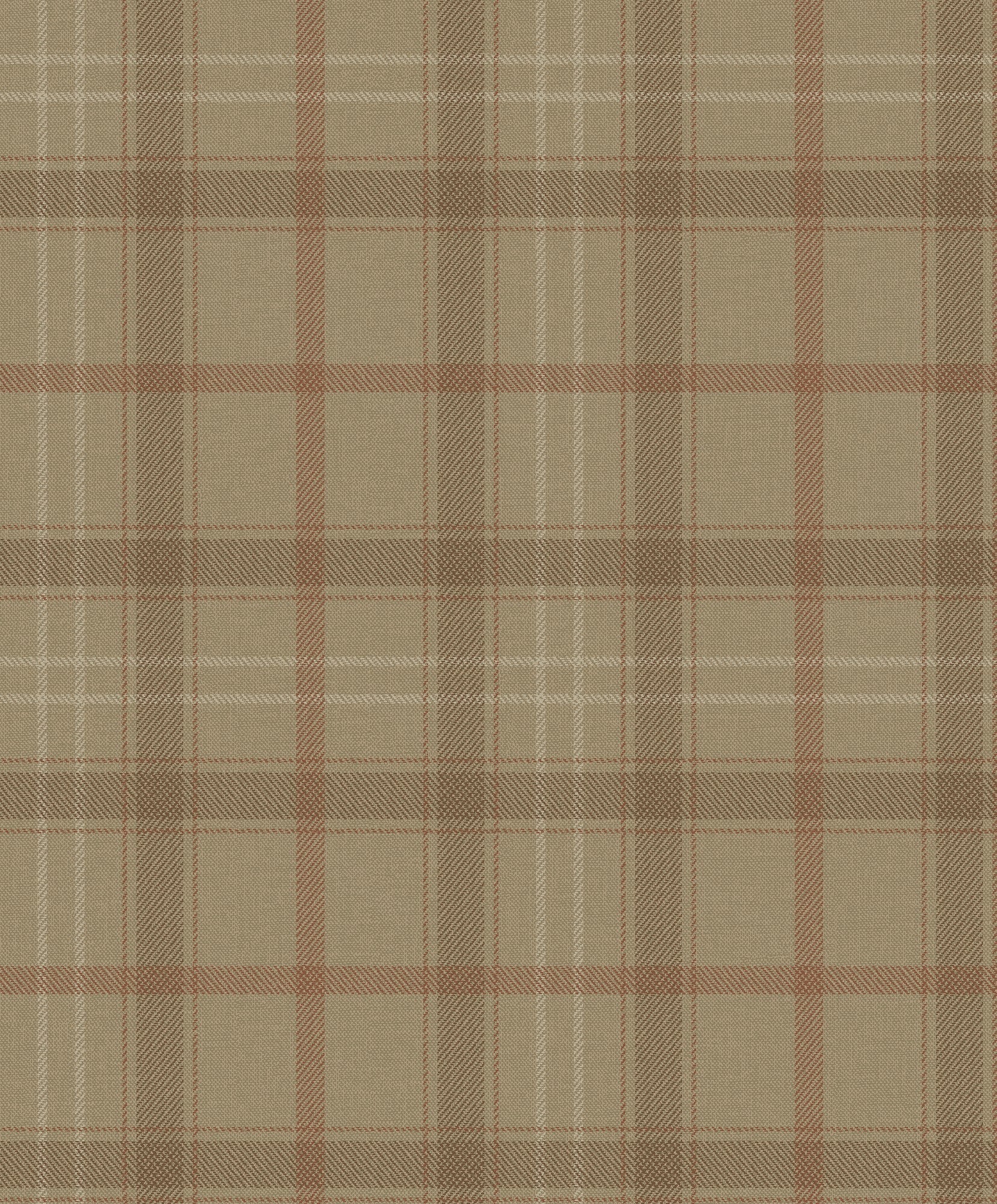 9400106 Check Brown Tartan Wallpaper by Coordonné